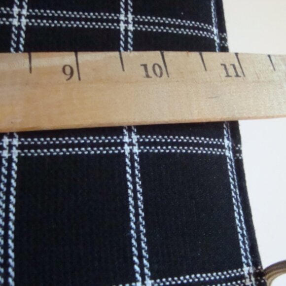 KATE SPADE Look Alike Vintage Black White Linen Purse Snap Closure - Picture 6 of 10